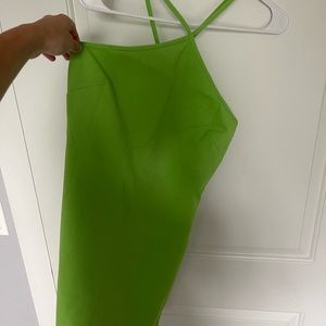 H&M lime green dress